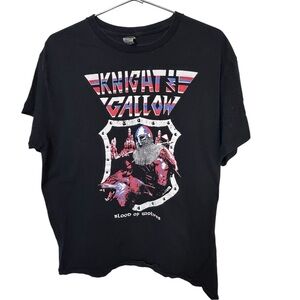 Heavy Metal Knight & Gallow Sacramento CA Band Black Men’s L T-Shirt Rock